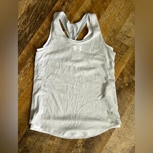 Under Armour double tank grey/white tank top size small